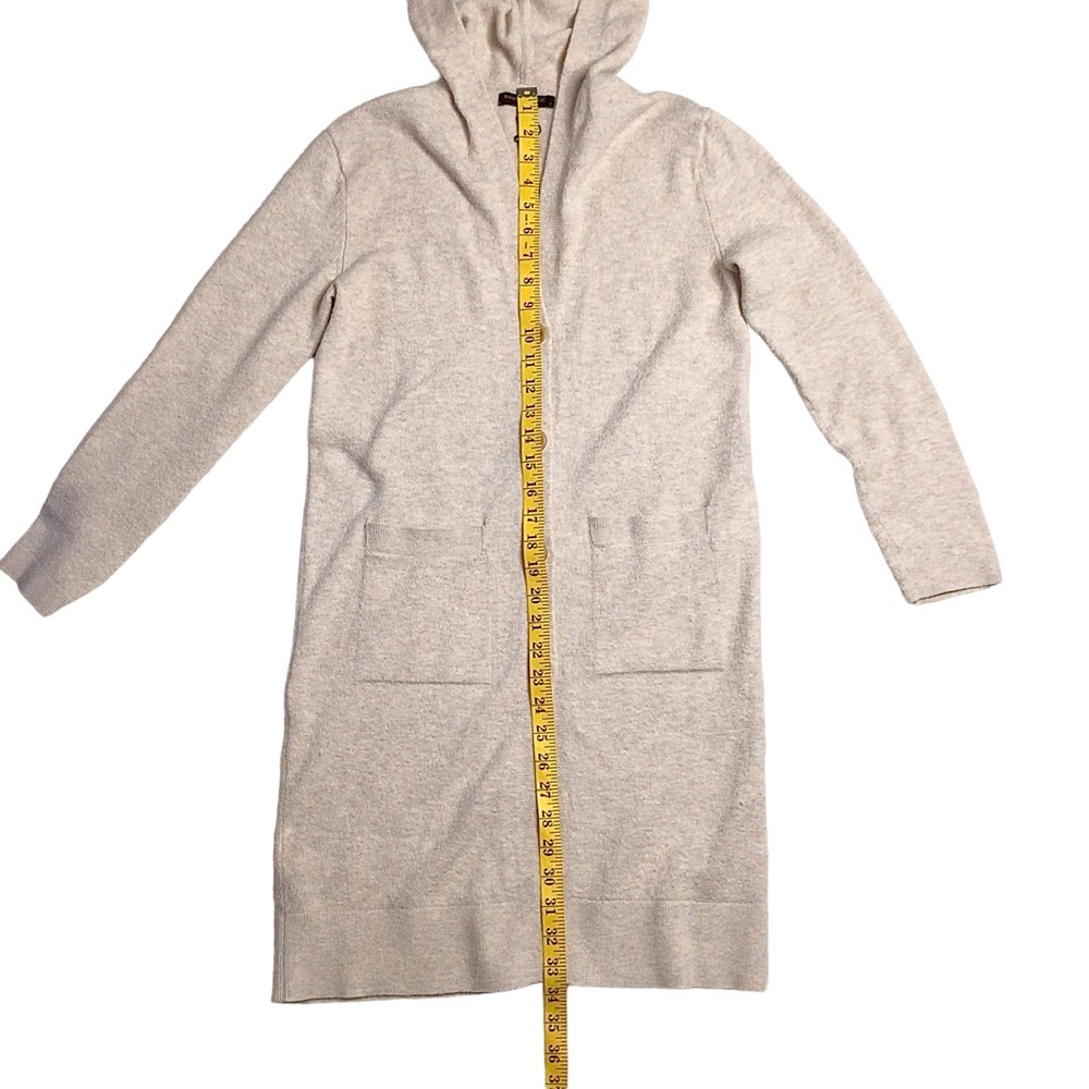 Banana Republic Factory Front Button Hoodie Duster Cardigan Cream Size XXS - Picture 8 of 9
